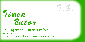 timea butor business card